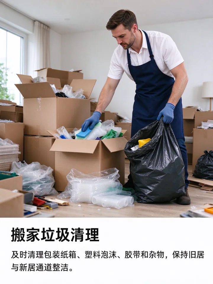 搬家整理：打包搬运前后物品分类，新家按区域归位复原