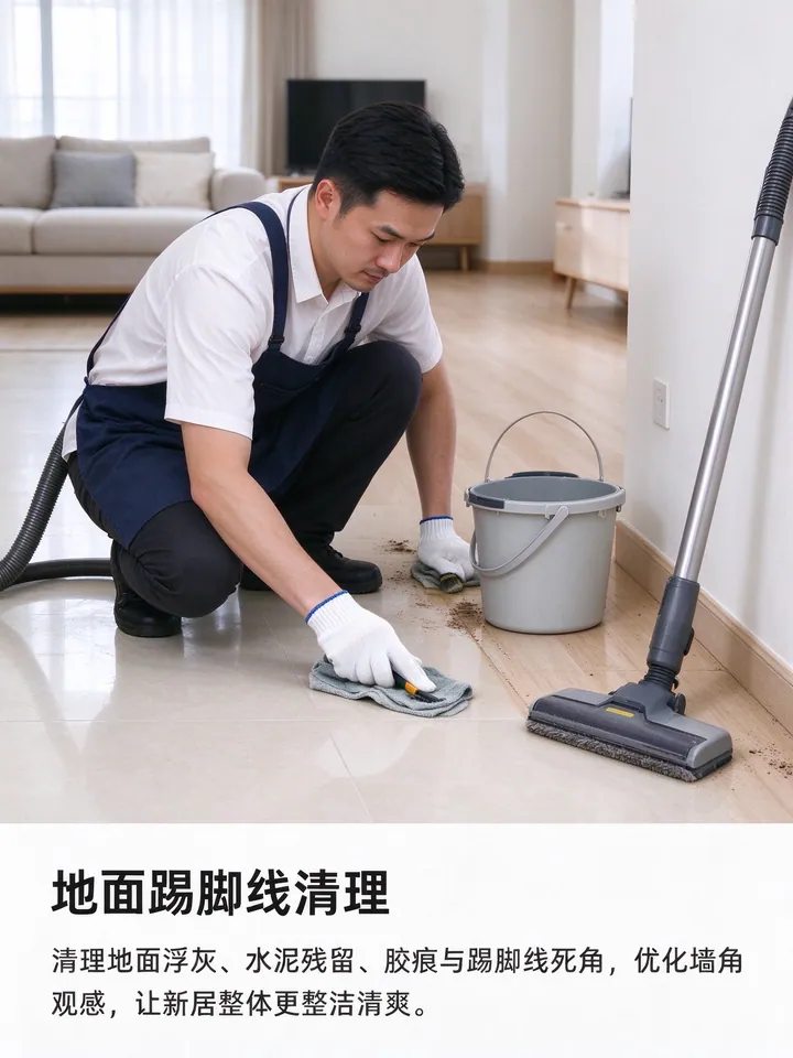 新居开荒：装修后粉尘、胶渍、漆点清理与全屋除渍